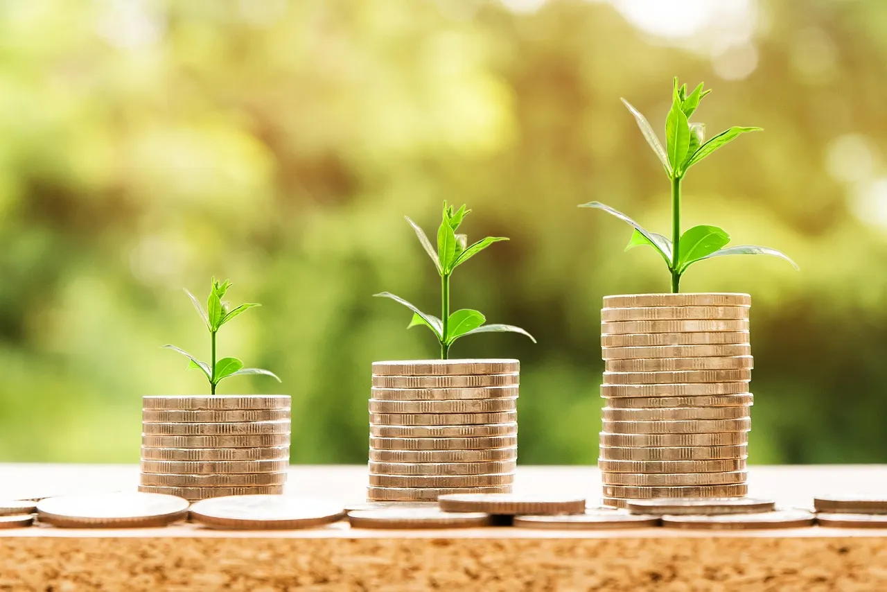 Stock photo related to money, profit, finance, business for the topic of bank branch customer savings